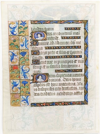 Illuminated Manuscript Leaf: Crucifixion