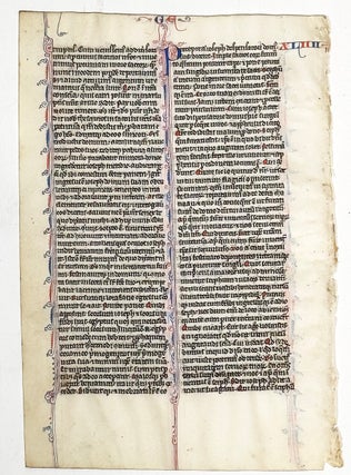 Item #2990 Illuminated Manuscript Leaf From Genesis: Joseph’s Story (c. 1250). ILLUMINATED...