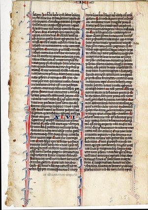 Illuminated Manuscript Leaf From Genesis: Joseph’s Story (c. 1250)