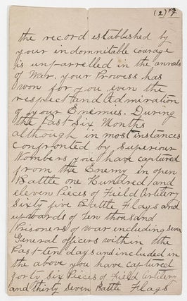 Manuscript of Congratulatory Order to the Third Cavalry Division; Custer's Carte De Visite; Soldier's Discharge Papers