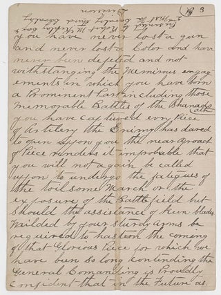 Manuscript of Congratulatory Order to the Third Cavalry Division; Custer's Carte De Visite; Soldier's Discharge Papers