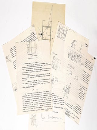 Le Modulor: Annotated Typescript Signed with Drawings