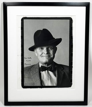 Photograph of Capote, Inscribed to Warhol