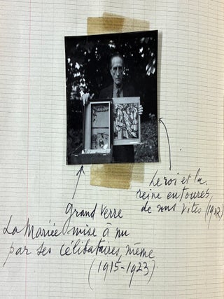 A Portable Retrospective in Photographs: Autograph-Indexed Notebook of Duchamp's Work (c. 1950)