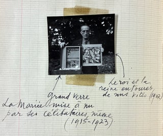 A Portable Retrospective in Photographs: Autograph-Indexed Notebook of Duchamp's Work (c. 1950)
