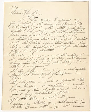 Item #3045 Autograph Letter Signed. ISADORA DUNCAN