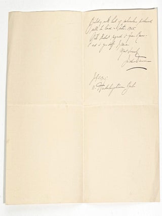 Autograph Letter Signed