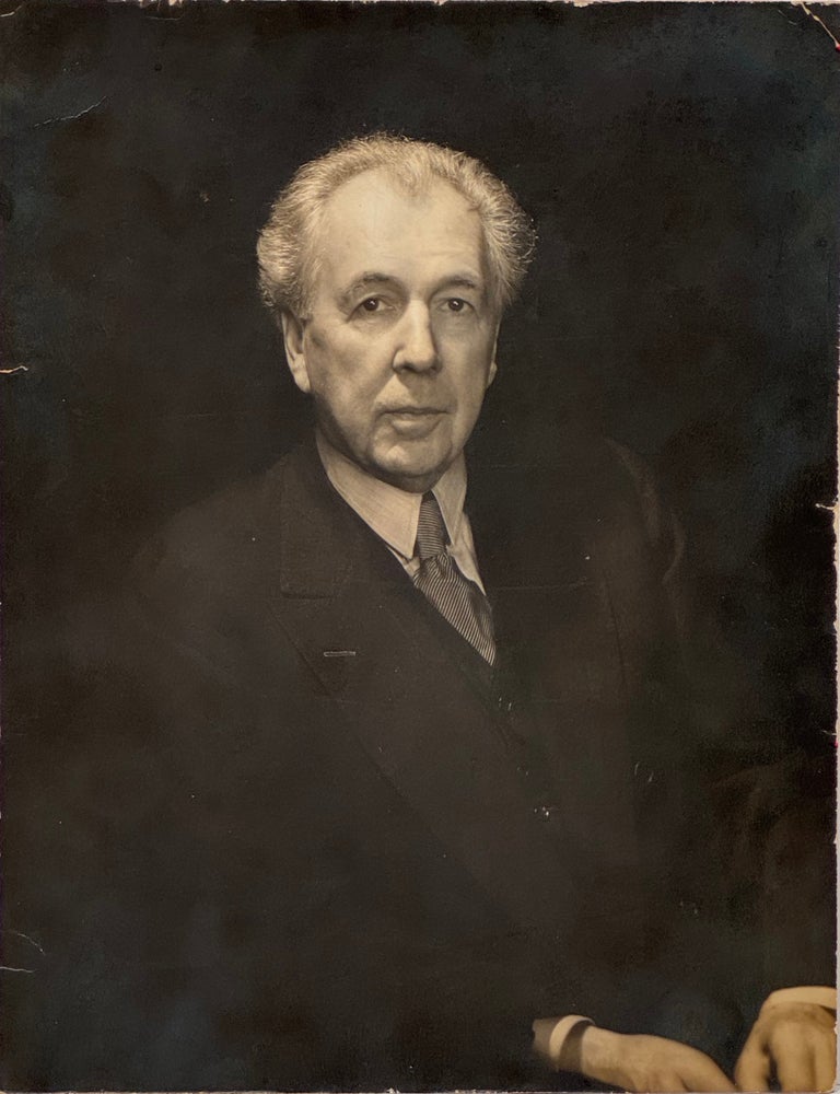 Item #3049 Photograph of Frank Lloyd Wright. FRANK LLOYD WRIGHT, EDWARD STEICHEN, GARETH JONES.