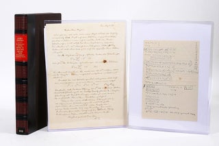 Item #3054 Autograph Letter. WITH: Manuscript Leaf of Calculations. ALBERT EINSTEIN, WALTHER MAYER