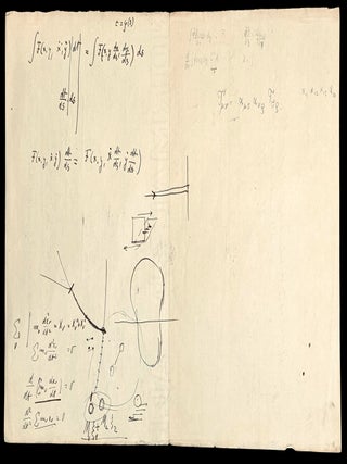 Autograph scientific manuscript