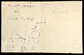 Autograph scientific manuscript