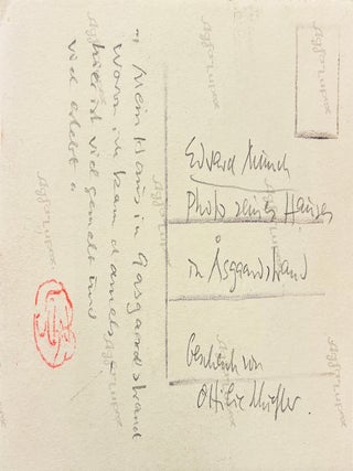 Autograph-Inscribed Photograph of the Artist&rsquo;s House at &Aring;sg&aring;rdstrand, circa 1925&ndash;1935.