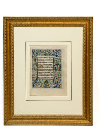 ILLUMINATED MANUSCRIPT LEAF: CIRCLE OF THE MASTER OF CO&Euml;TIVY (COLIN D&rsquo;AMIENS)