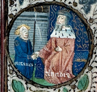 ILLUMINATED MANUSCRIPT LEAF: CIRCLE OF THE MASTER OF COËTIVY (COLIN D’AMIENS)