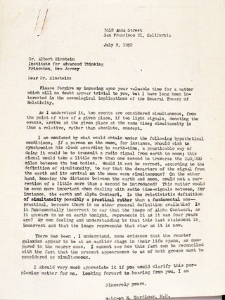 Typed Letter Signed on Special and General Relativity