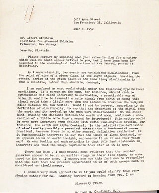Typed Letter Signed on Special and General Relativity