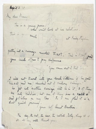 Item #3097 Autograph Letter Signed [ALS] with Illustrations. BEATRIX POTTER