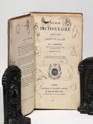Item #3101 Nouveau Dictionnaire Elementaire. Latin-Francais [Drawings]. HENRI DE TOULOUSE-LAUTREC
