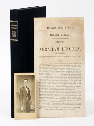 Item #3104 Speech of Abraham Lincoln of Illinois, Delivered at the Cooper Institute, Monday, Feb....