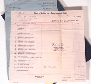 The Crucible: Original Typewritten Treatment, with the State of California Registration Certificate, Filing Receipt, and Associated Papers
