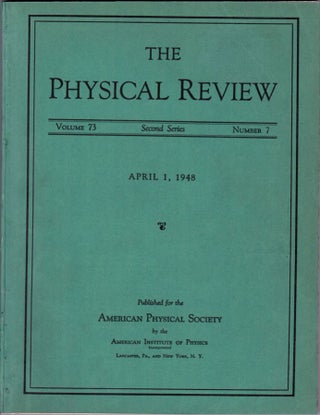Item #673 The Origin of Chemical Elements. Ralph Alpher, Hans Bethe, George Gamow