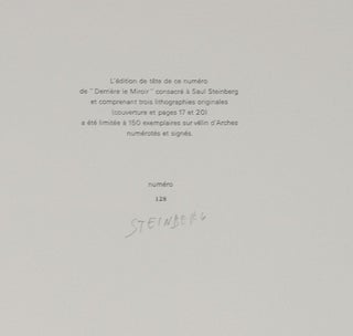 Derriere le Miroir. Saul Steinberg. Special Number 224