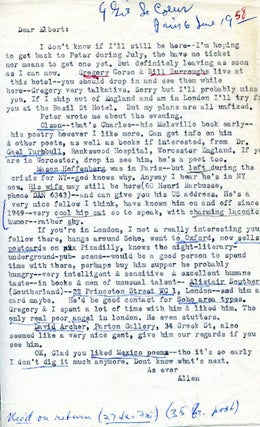 Archive of Signed Letters and Signed Books to Elbert Lenrow