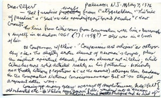 Archive of Signed Letters and Signed Books to Elbert Lenrow