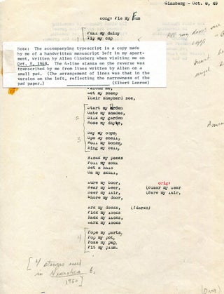 Archive of Signed Letters and Signed Books to Elbert Lenrow