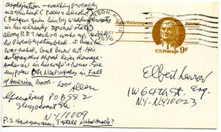 Archive of Signed Letters and Signed Books to Elbert Lenrow