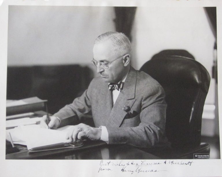 Item #862 Photograph Inscribed. Harry S. Truman.